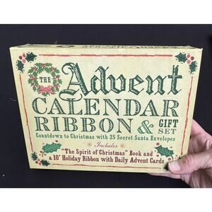 NEW Unused Cider Mill Advent Calendar Ribbon & Gift Set Christmas Holiday
